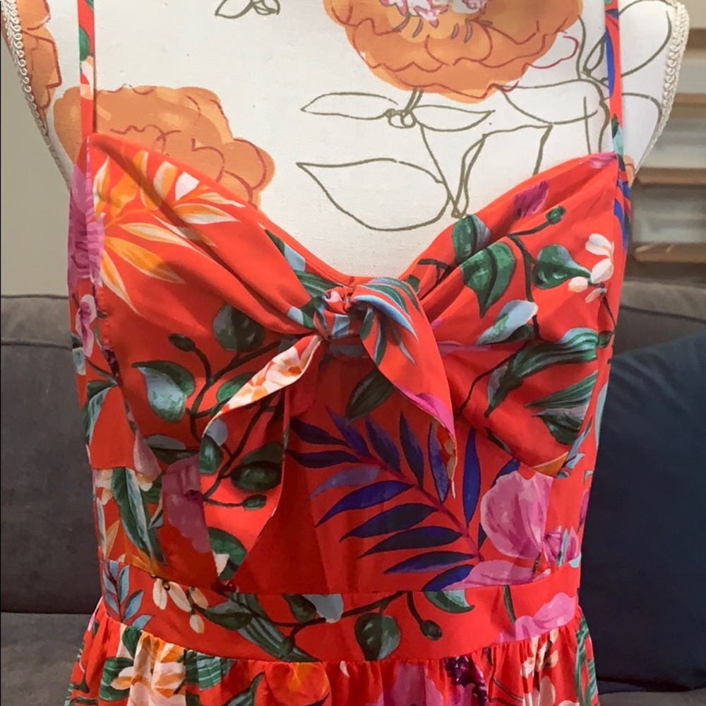 Red Floral Maxi
